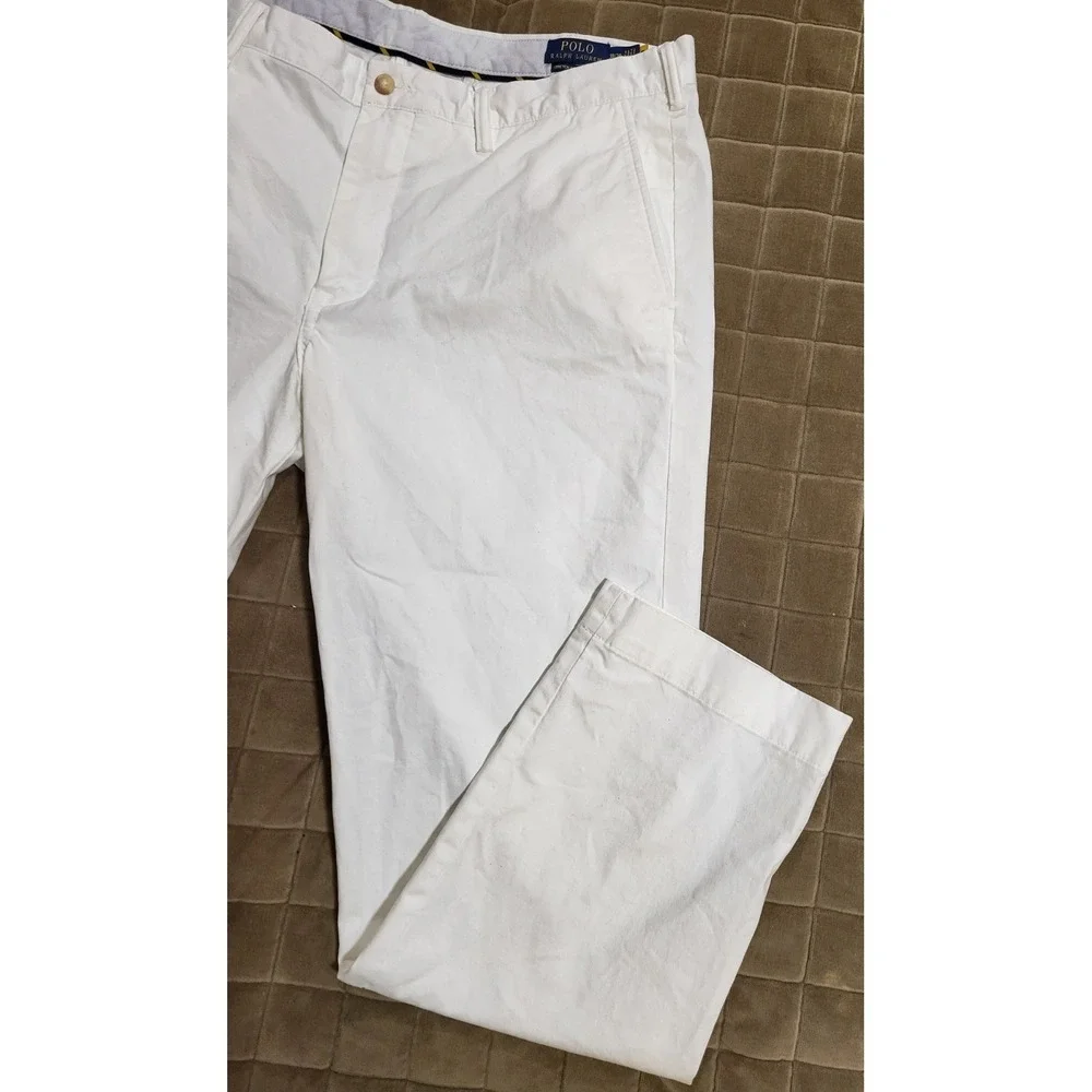 Polo Ralph Lauren Mens Straight Fit Washed Stretch Chino Pant Twili Size 38/30